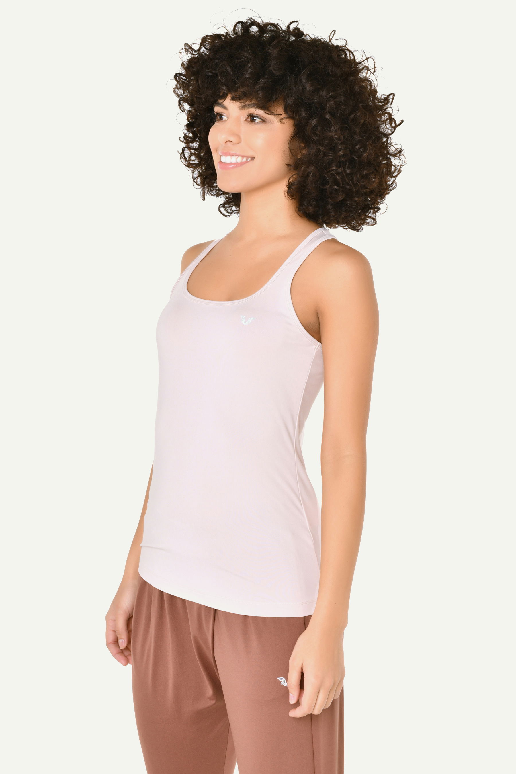 Kadın Krem Geniş Yaka Sporcu Antrenman Atleti | 8721 - BİLCEE (1)