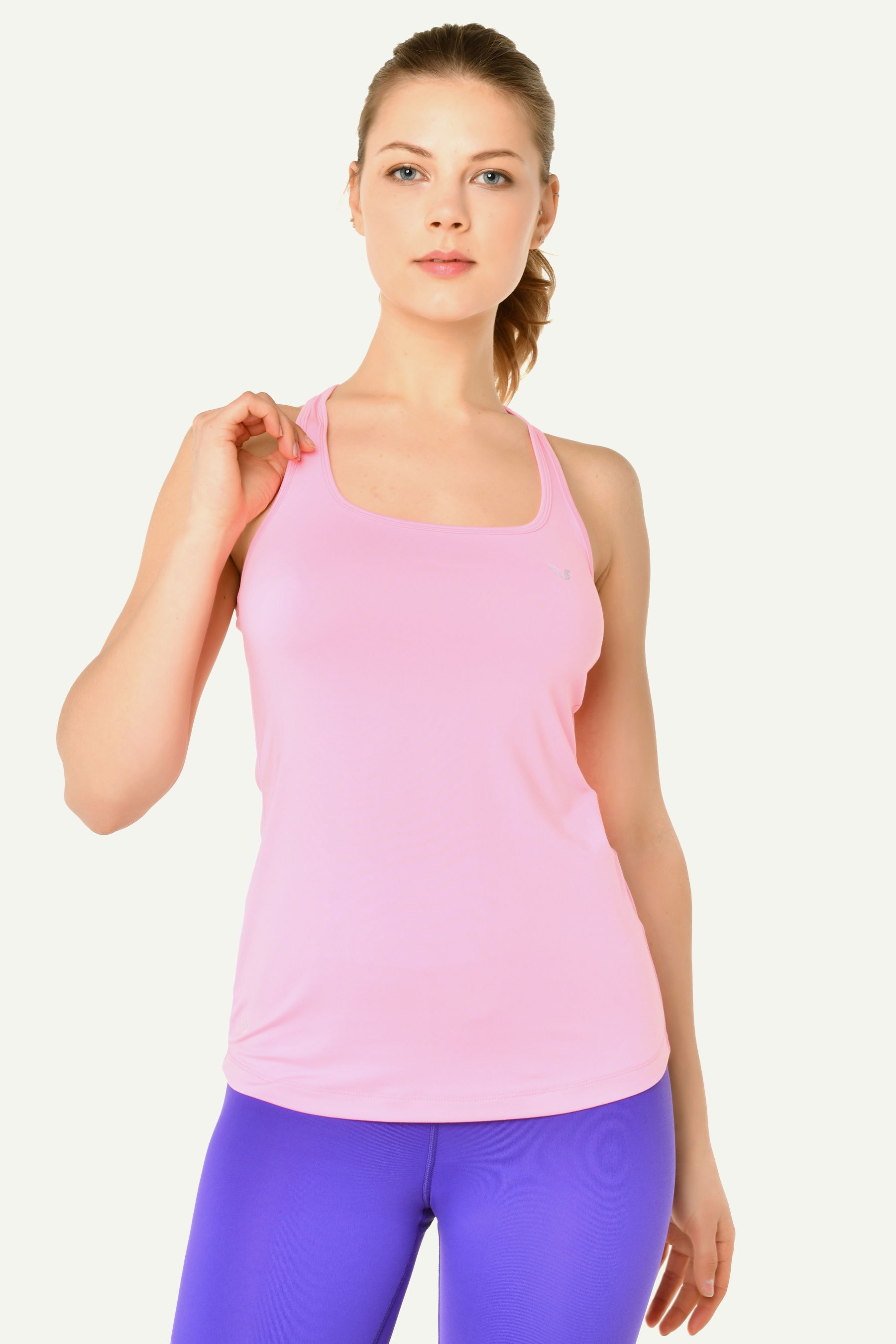 Kadın Pembe Geniş Yaka Sporcu Antrenman Atleti | 8721 - BİLCEE