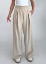 Kadın Bej Desıgn Palazzo Bol Pantolon | 4592 - 2