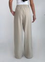 Kadın Bej Desıgn Palazzo Bol Pantolon | 4592 - 4