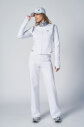  Kadın Beyaz Crop Ceketli Palazzo Pantolonlu Eşofman Takım| 4560 - 3