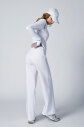 Kadın Beyaz Crop Ceketli Palazzo Pantolonlu Eşofman Takım| 4560 - 4