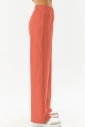 Kadın Turuncu Yüksek Bel Pamuklu Günlük ve Spor Rahat Kalıp Bol Paça Eşofman Altı 0313 - 2