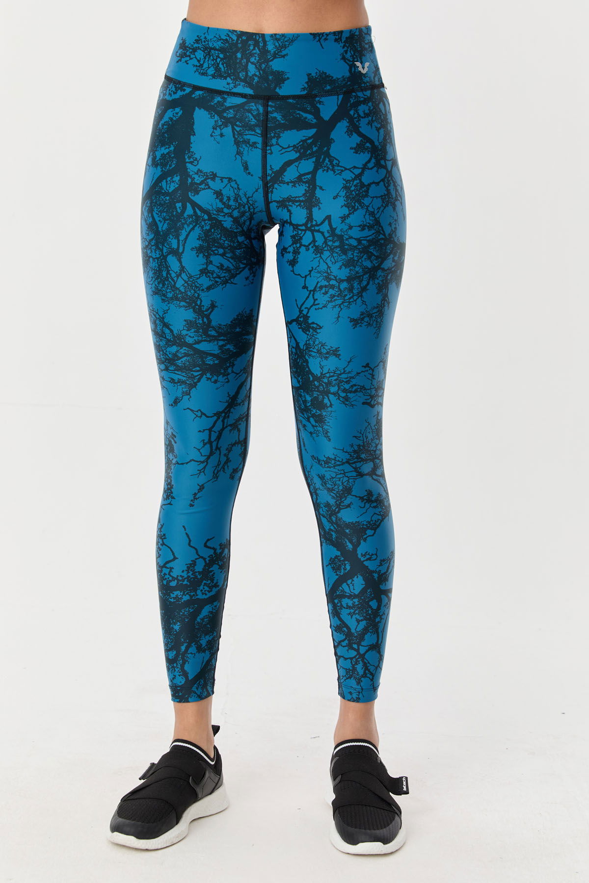 Kadın Petrox Yüksek Bel Desenli Esnek Ve Toparlayıcı Spor Tayt | 8121 - BİLCEE