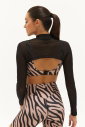 Kadın Bej Zebra Destekli Spor Crop Top Toparlayıcı Bra Sporcu Sütyeni Büstiyer | 0829 - 10