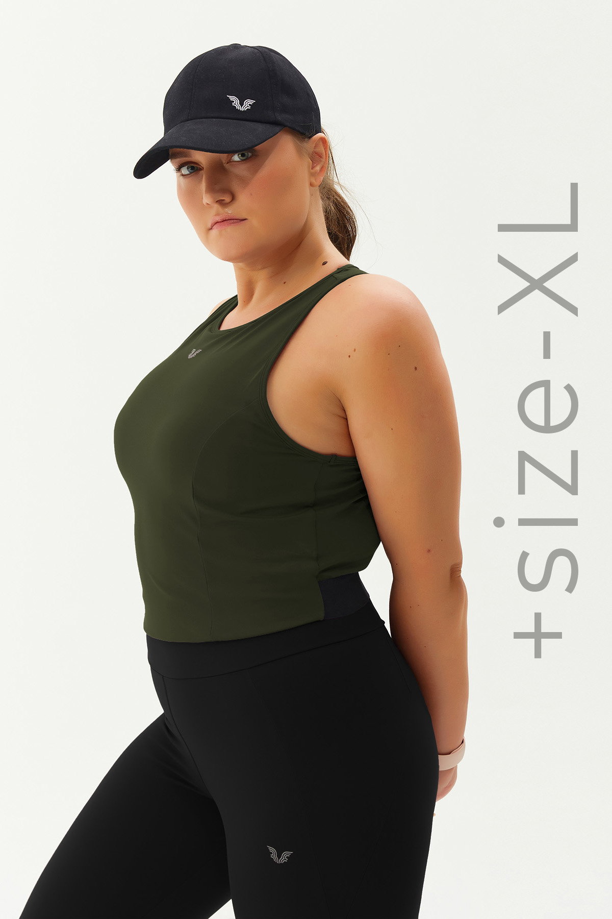 Kadın Haki Bisiklet Yaka Toparlayıcı Destekli Spor ve Günlük Destekli Crop Top Body Bra | 9209 - BİLCEE (1)