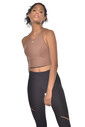 Kadın Toprak Bisiklet Yaka Toparlayıcı Destekli Spor ve Günlük Destekli Crop Top Body Bra | 9209 - 9