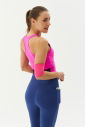 Kadın Fuşya Destekli Sporcu Crop | 9209 - 8