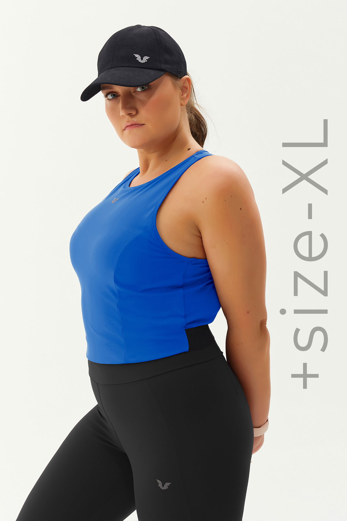 Kadın Koyu Mavi Bisiklet Yaka Toparlayıcı Destekli Spor ve Günlük Destekli Crop Top Body Bra | 9209 - BİLCEE (1)