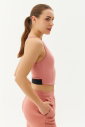 Kadın Pudra Bisiklet Yaka Toparlayıcı Spor ve Günlük Destekli Crop Top Body Bra | 9209 - 10