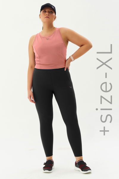 Kadın Pudra Bisiklet Yaka Toparlayıcı Spor ve Günlük Destekli Crop Top Body Bra 9209