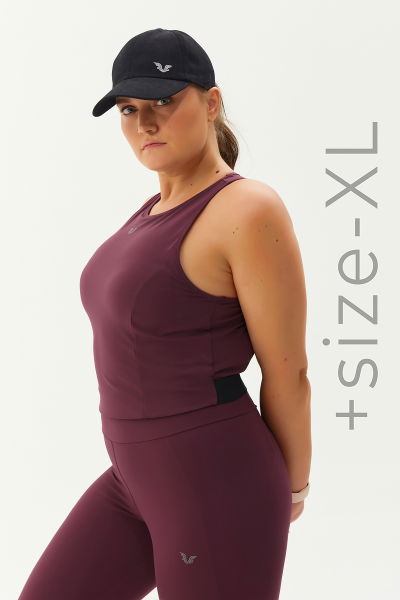 BİLCEE - Kadın Bordo Destekli Sporcu Crop 9209 (1)