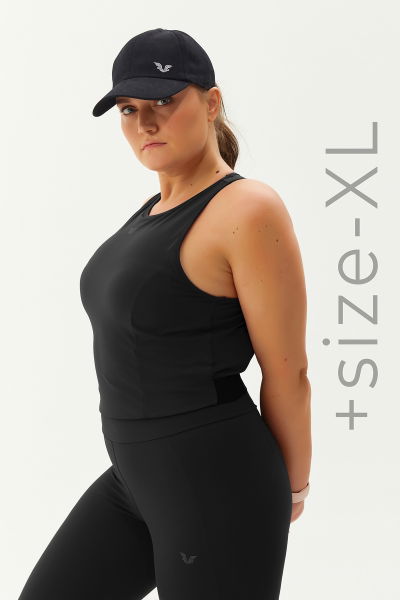BİLCEE - Kadın Siyah Sırt Detaylı Destekli Crop Body 9209 (1)