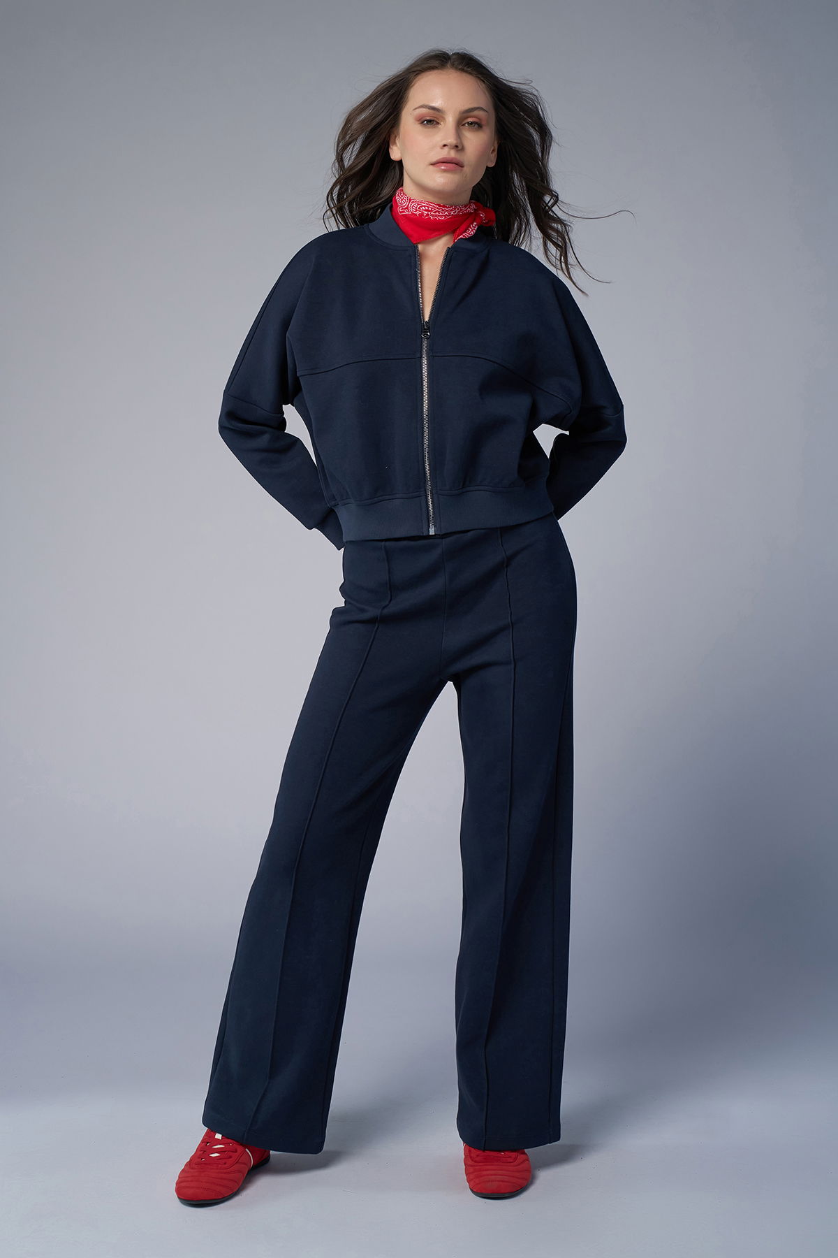 Kadın Lacivert Fashion Eşofman Takım | 4578 - BİLCEE