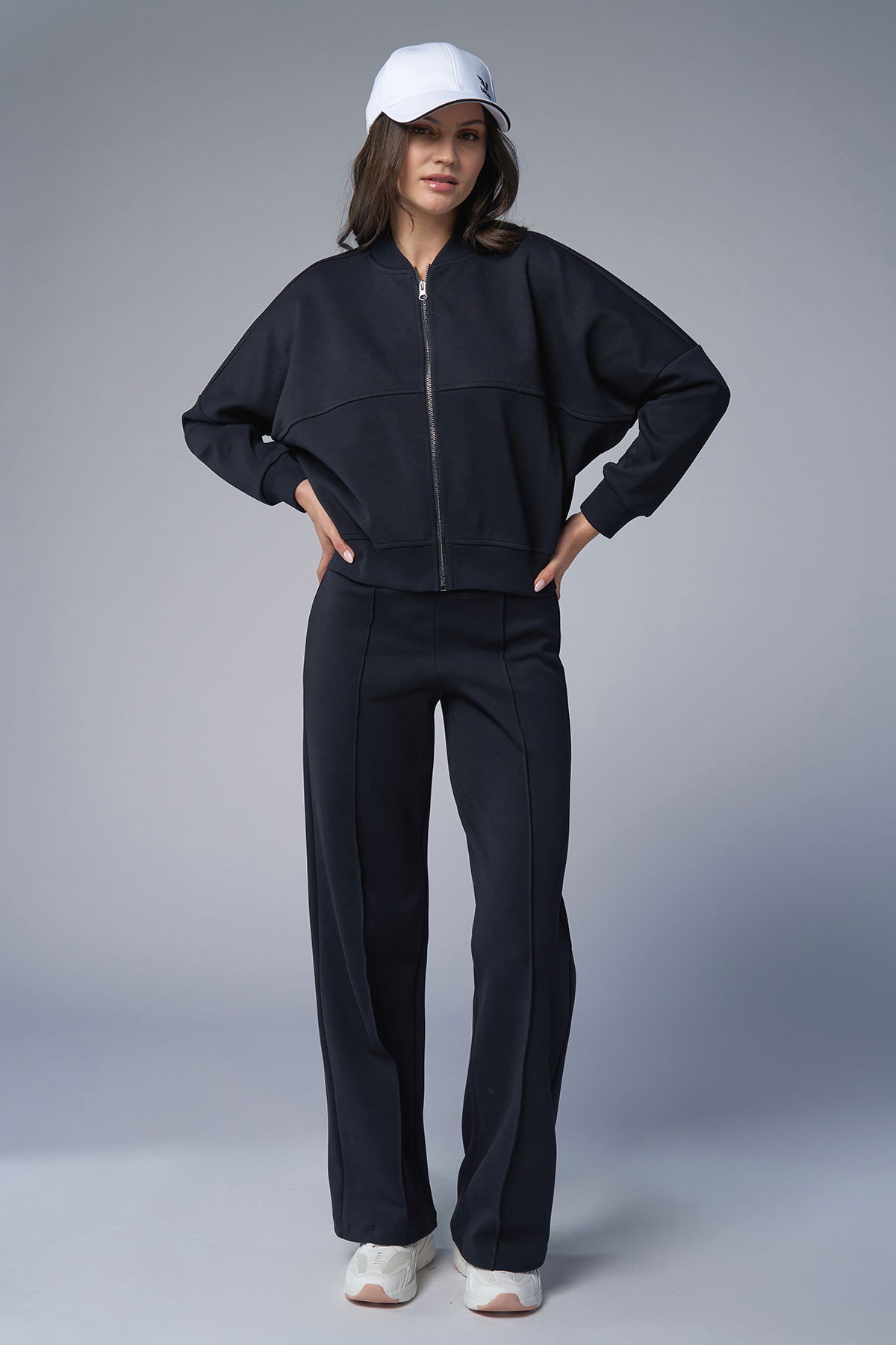 Kadın Koyu Lacivert Fashion Eşofman Takım | 4578 - BİLCEE (1)