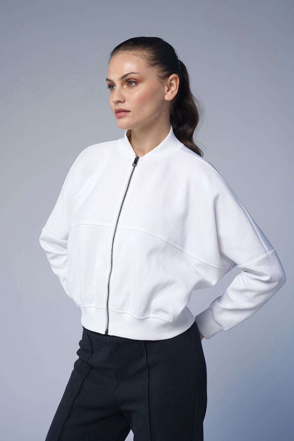 Kadın Beyaz Fashion Eşofman Takım | 4578 - BİLCEE (1)