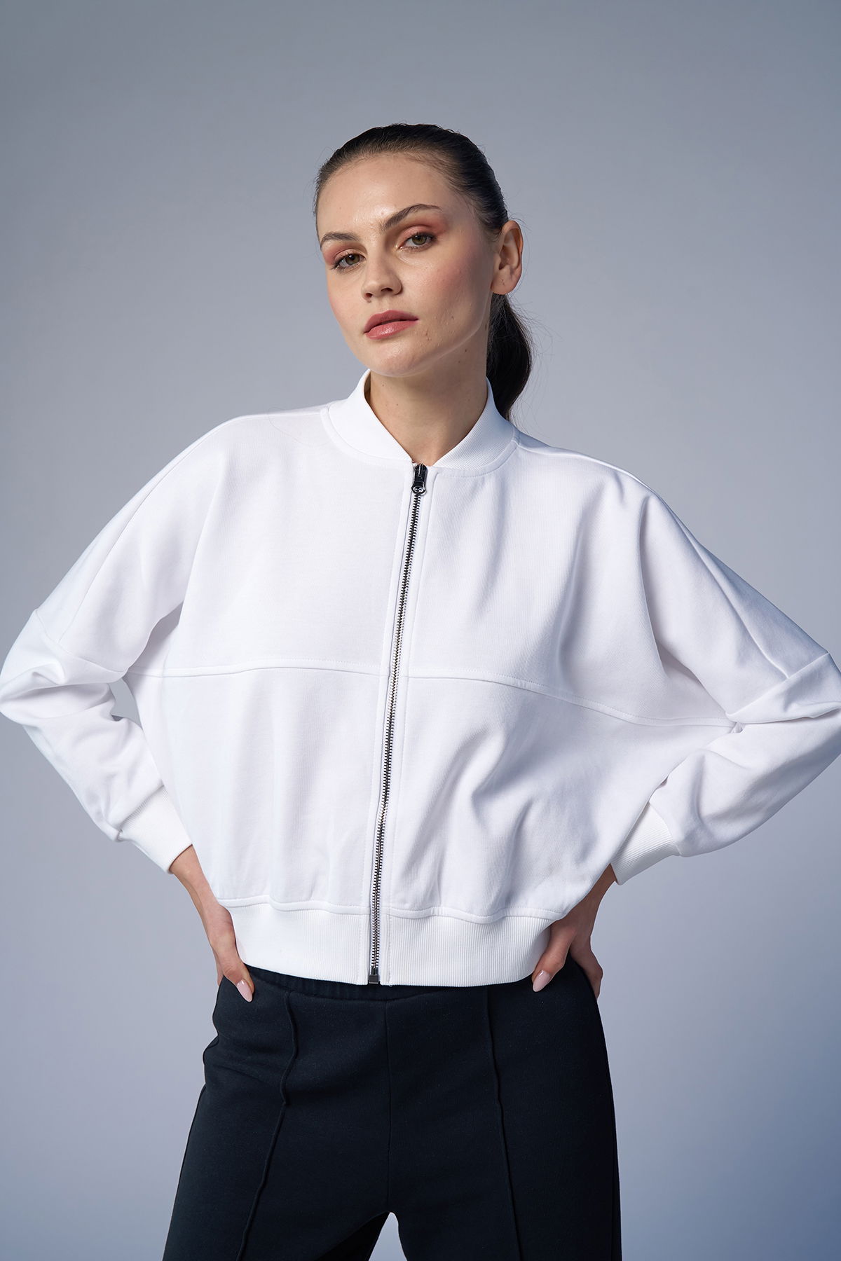 Kadın Beyaz Fashion Eşofman Takım | 4578 - BİLCEE