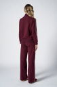 Kadın Bordo Fashion Yumuşak Dokulu Şeritli Eşofman Takımı | 4565 - 10