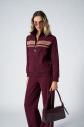 Kadın Bordo Fashion Yumuşak Dokulu Şeritli Eşofman Takımı | 4565 - 3