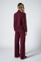 Kadın Bordo Fashion Yumuşak Dokulu Şeritli Eşofman Takımı | 4565 - 10