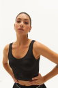 Kadın Siyah Fitness-Antrenman Spor Fashion Crop Top Toparlayıcı Bra Sporcu Sütyeni Büstiyer | 0604 - 10