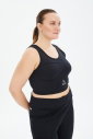 Kadın Siyah Fitness-Antrenman Spor Fashion Crop Top Toparlayıcı Bra Sporcu Sütyeni Büstiyer | 0604 - 16