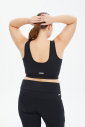 Kadın Siyah Fitness-Antrenman Spor Fashion Crop Top Toparlayıcı Bra Sporcu Sütyeni Büstiyer | 0604 - 18
