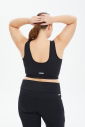Kadın Siyah Fitness-Antrenman Spor Fashion Crop Top Toparlayıcı Bra Sporcu Sütyeni Büstiyer | 0604 - 18