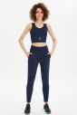 Kadın Lacivert Fitness-Antrenman Spor Fashion Crop Top Toparlayıcı Bra Sporcu Sütyeni Büstiyer | 0604 - 5
