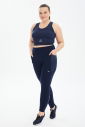 Kadın Lacivert Fitness-Antrenman Spor Fashion Crop Top Toparlayıcı Bra Sporcu Sütyeni Büstiyer | 0604 - 8