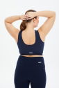 Kadın Lacivert Fitness-Antrenman Spor Fashion Crop Top Toparlayıcı Bra Sporcu Sütyeni Büstiyer | 0604 - 15