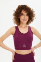 Kadın Mürdüm Fitness-Antrenman Spor Fashion Crop Top Toparlayıcı Bra Sporcu Sütyeni Büstiyer | 0604 - 8
