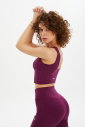 Kadın Mürdüm Fitness-Antrenman Spor Fashion Crop Top Toparlayıcı Bra Sporcu Sütyeni Büstiyer | 0604 - 11