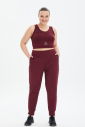 Kadın Bordo Fitness-Antrenman Spor Fashion Crop Top Toparlayıcı Bra Sporcu Sütyeni Büstiyer | 0604 - 9