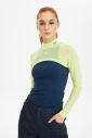 Kadın Lacivert Fitness Sporcu Atleti 0147 - 6