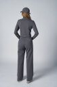  Kadın Gri Crop Ceketli Palazzo Pantolonlu Eşofman Takım| 4560 - 4
