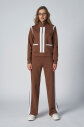  Kadın Kahverengi Fashıon Dik Yakalı Eşofman Takım |4562 - 8