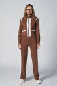  Kadın Kahverengi Fashıon Dik Yakalı Eşofman Takım |4562 - 21