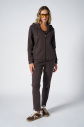 Kadın Kahverengi Fashion Yumuşak Dokulu Fırçalı Kapüşonlu Eşofman Takım 4037 - 4