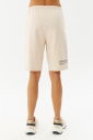 Kadın Krem Baskı Detaylı %100 Pamuk Cepli Kısa Günlük Ve Spor Kapri Şort 0103 - 6