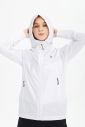 Kadın Beyaz Kapüşonlu Dokuma Antrenman Ceket 0724 - 13