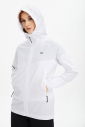 Kadın Beyaz Kapüşonlu Dokuma Antrenman Ceket 0724 - 9