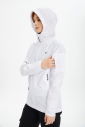 Kadın Beyaz Kapüşonlu Dokuma Antrenman Ceket 0724 - 10