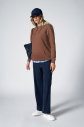 Kadın Toprak Kapüşonlu Kanguru Cepli Pamuklu Spor Düz Sweatshirt | 8785 - 4