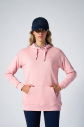 Kadın Pudra Kapüşonlu Kanguru Cepli Pamuklu Spor Düz Sweatshirt | 8785 - 2