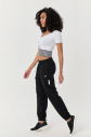 Kadın Beyaz Kısa Kollu Desenli Spor Crop Body | 0077 - 5