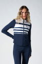 Kadın Lacivert Fashion Define Ceketli Flare Pantolonlu İçi Polarlı Eşofman Takım |4787 - 6