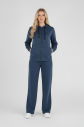 Kadın Lacivert Modal Şeritli Eşofman Takım | 4776 - 10