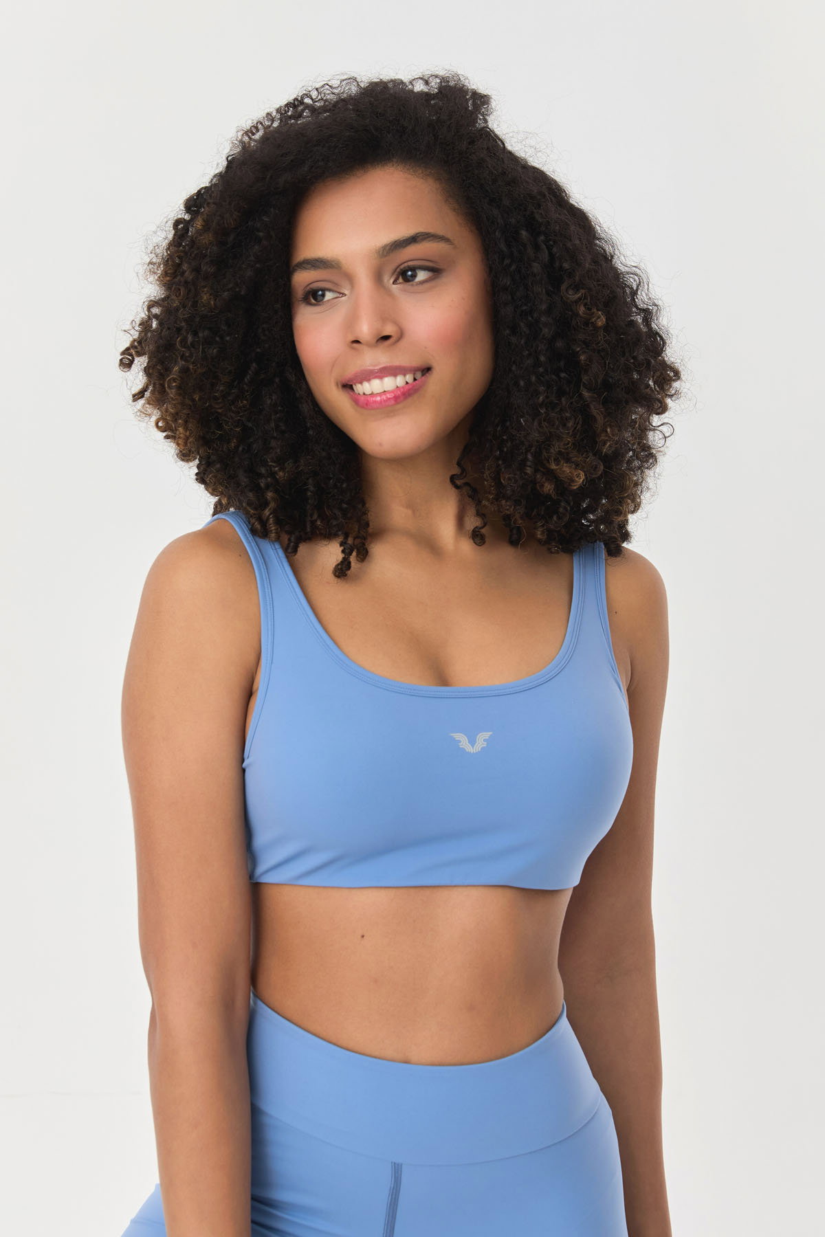 Kadın Azur Likralı Pedli Spor Crop Toparlayıcı Bra Sporcu Sütyeni Büstiyer | 0819 - BİLCEE