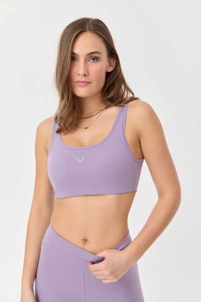 Kadın P.Calm Likralı Destekli Spor Crop Top Toparlayıcı Bra Sporcu Sütyeni Büstiyer 0819 